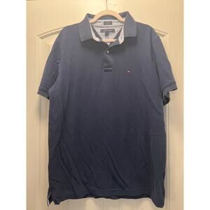 Tommy Hilfiger Men’s Classic Short‎ Sleeve Casual Collared Polo Shirt Sz XL Blue
